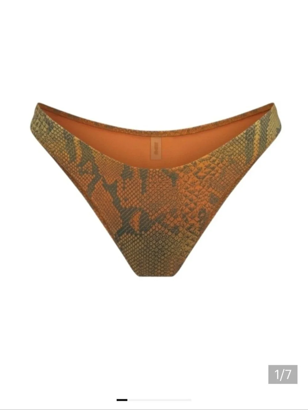 SKIMS Orange Snakeskin Bikini  Bottom 2x